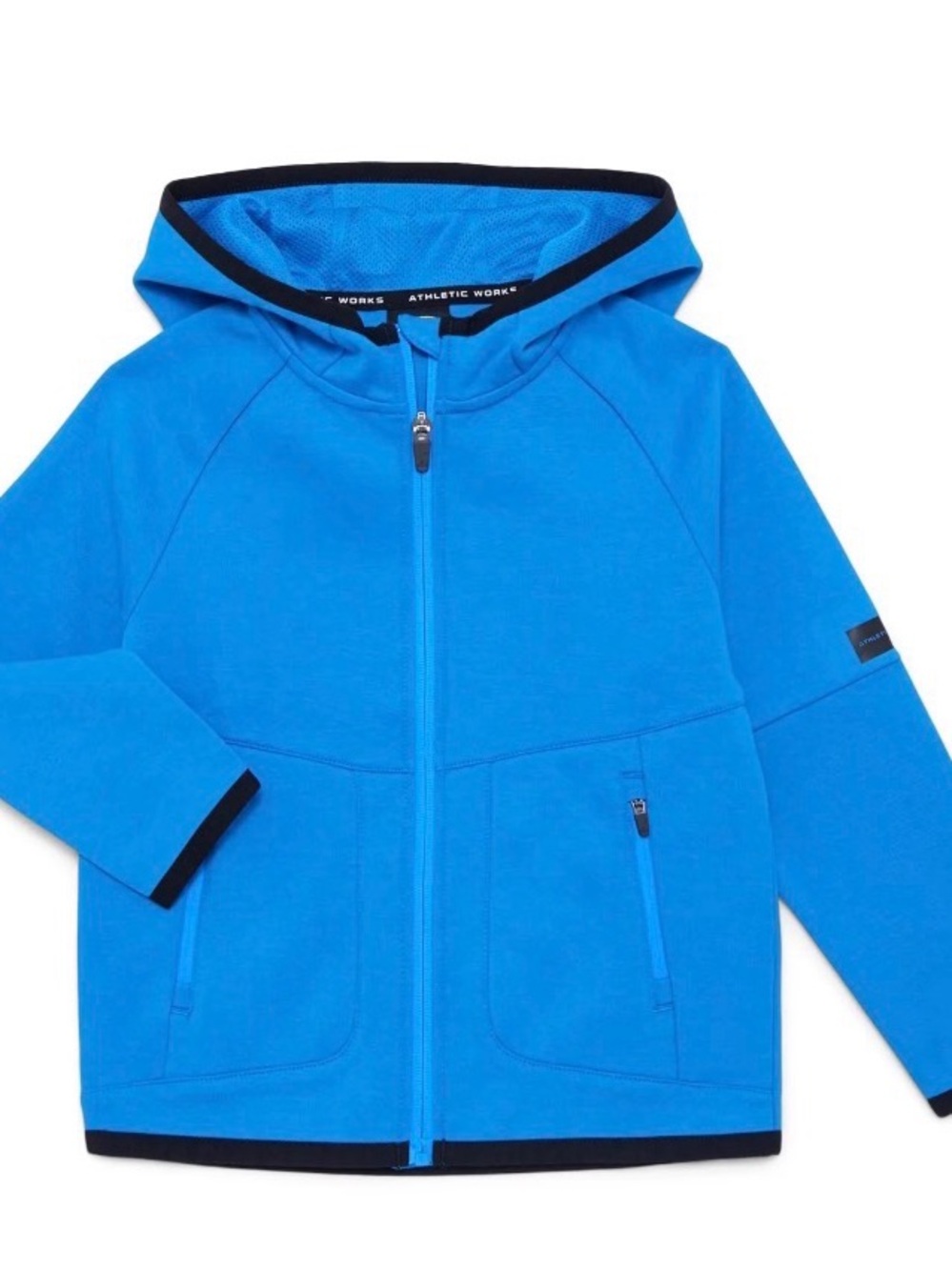 Blue Full-Zip Hooded Jacket - Unbranded - Picture 2 of 2